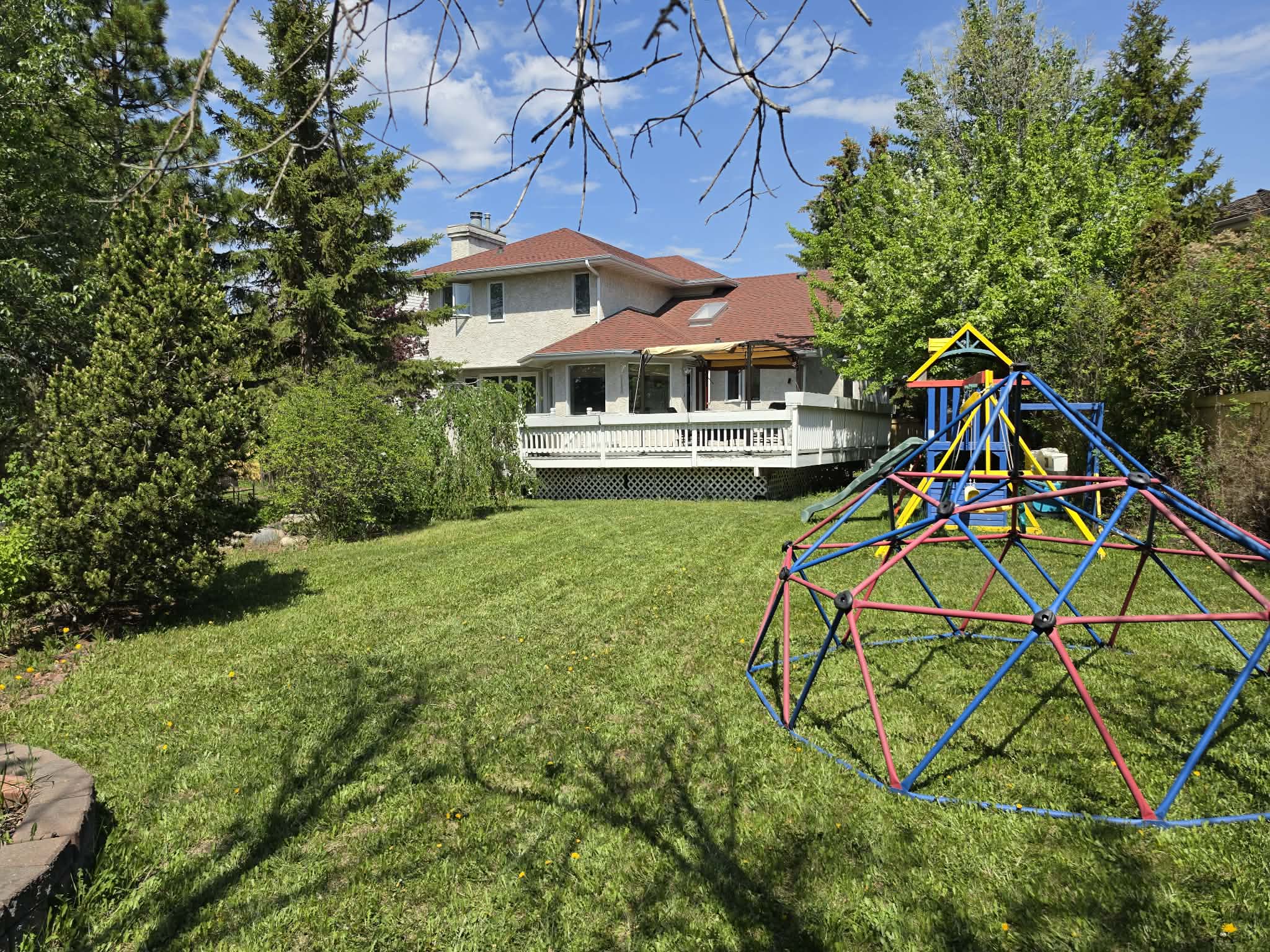 Backyard play area at Grandma Jeannie's House